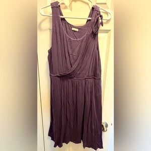 SOMA Dress Women's Purple Wrap Sleeveless 
Size Large
Color Purple
